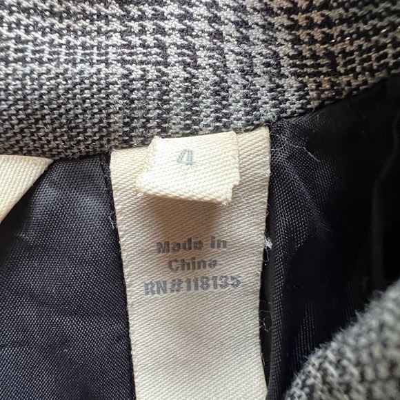 Trevan Women's Houndstooth Plaid 4 Button with Pockets Blazer Size 4 Corpcore - Picture 5 of 9